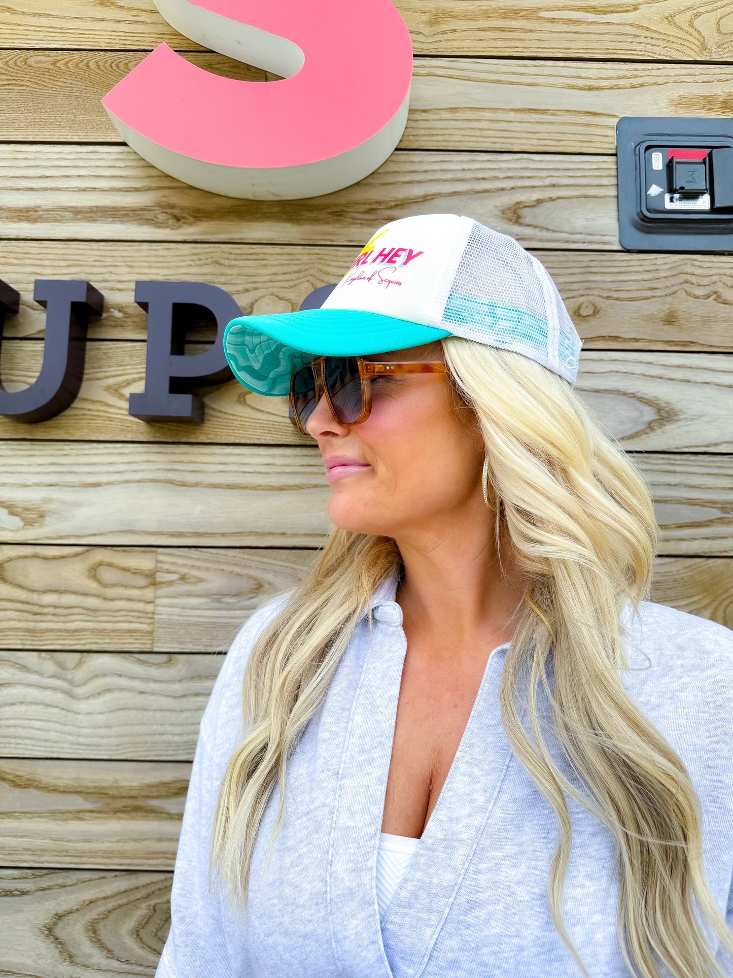 Hey Girl Hey Trucker Hats