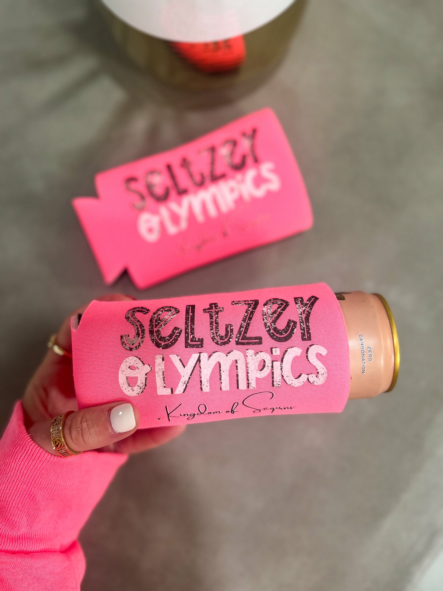 Seltzer Olympics Koozies